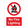 No Fire Lighting Sign - JPS Online Ltd