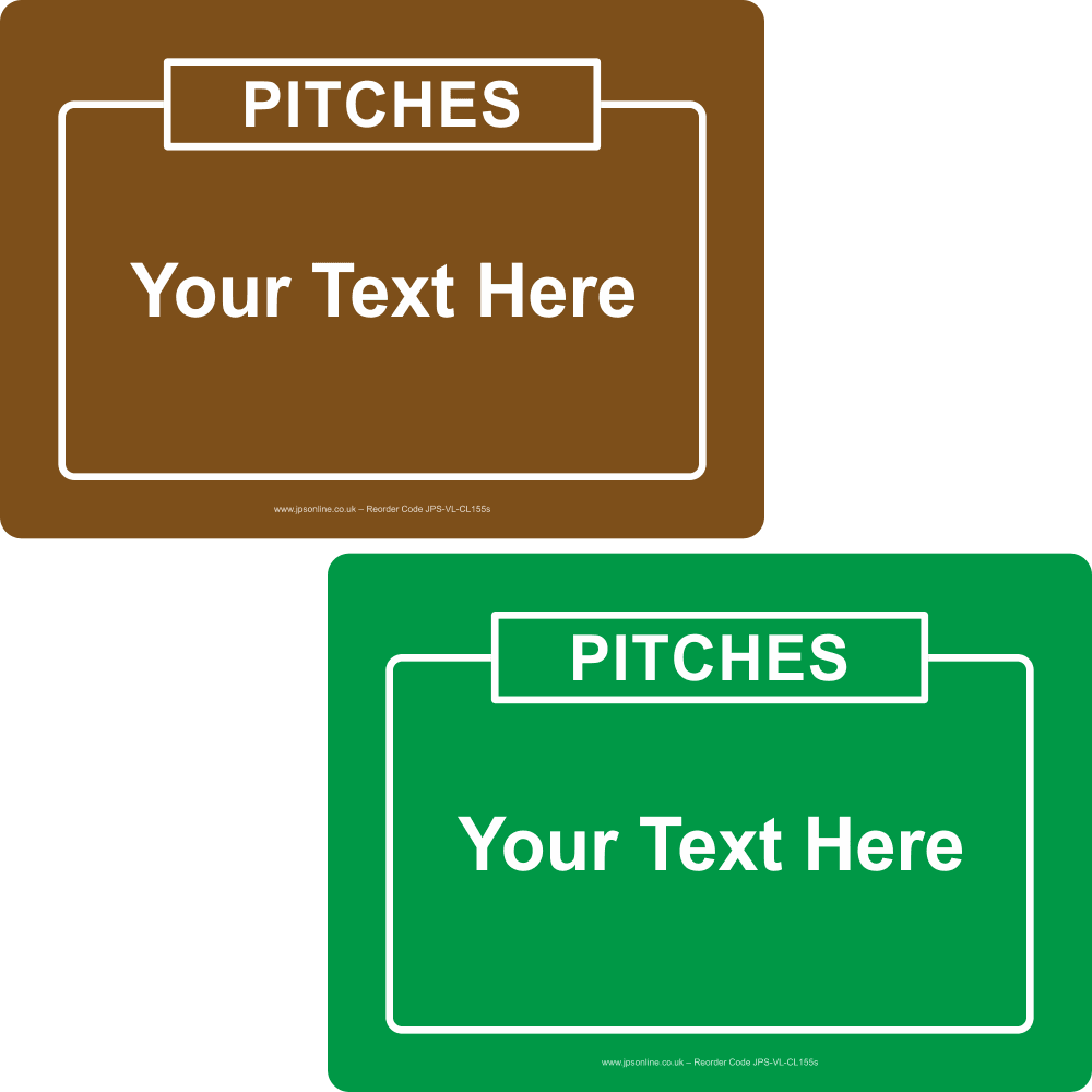 Pitches Sign with Your Text Added - JPS Online Ltd