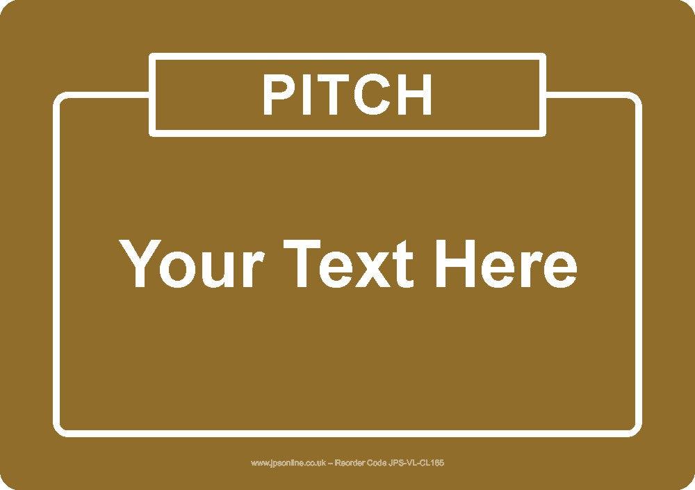 Pitch Sign with Your Text Added - JPS Online Ltd