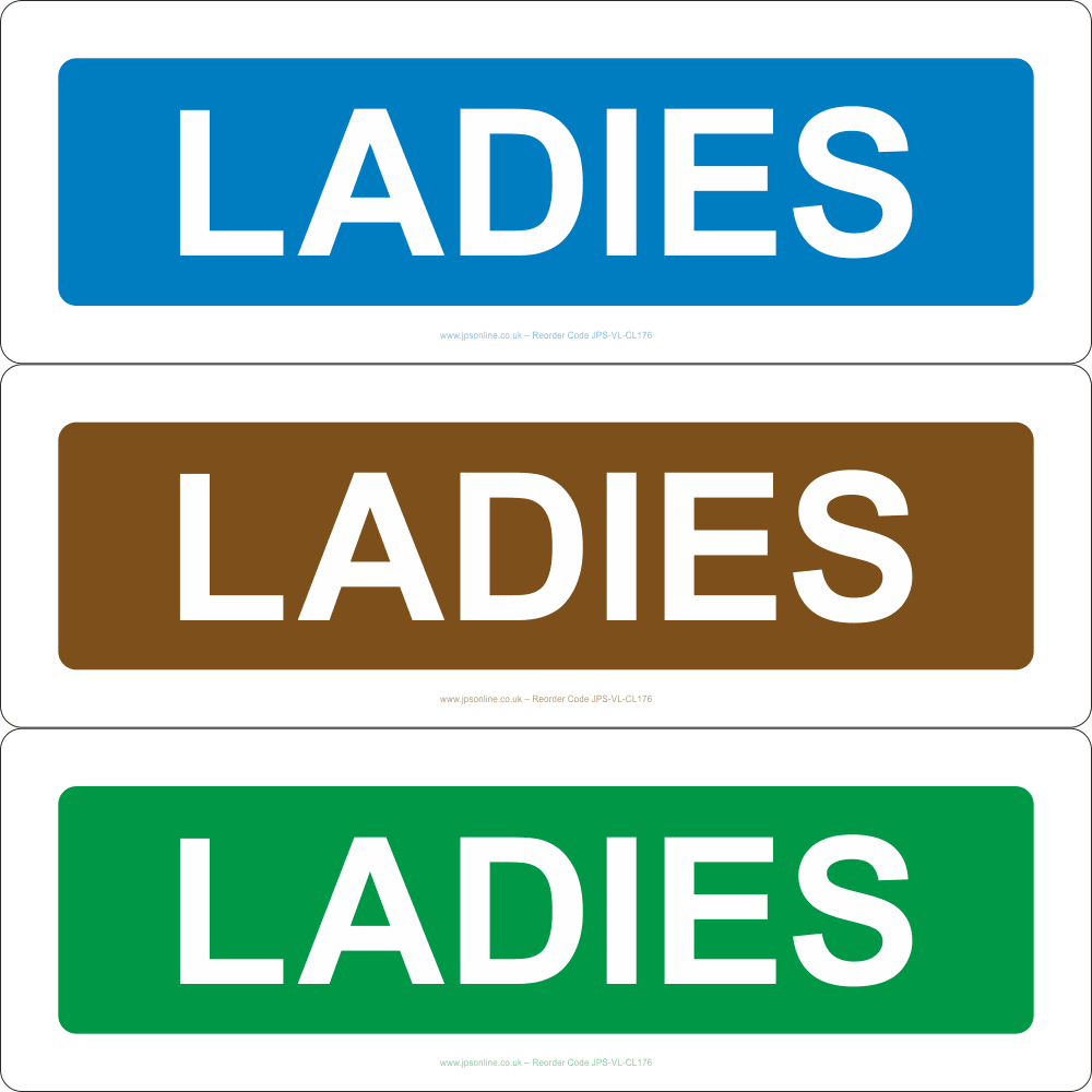 Toilets – Ladies Sign - JPS Online Ltd