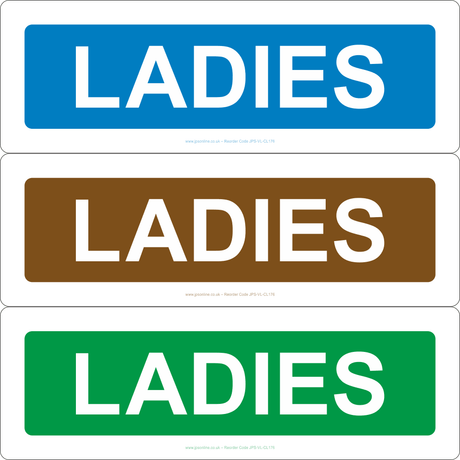 Toilets – Ladies Sign - JPS Online Ltd