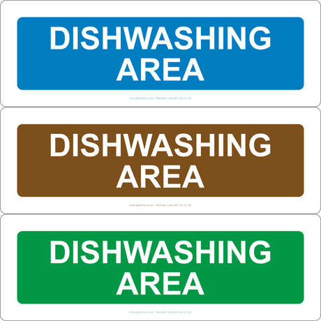 Dishwashing Area Sign - JPS Online Ltd