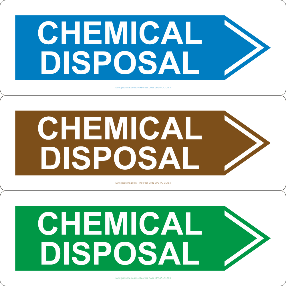 Chemical Disposal (Right Arrow) Sign - JPS Online Ltd