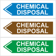 Chemical Disposal (Left Arrow) Sign - JPS Online Ltd