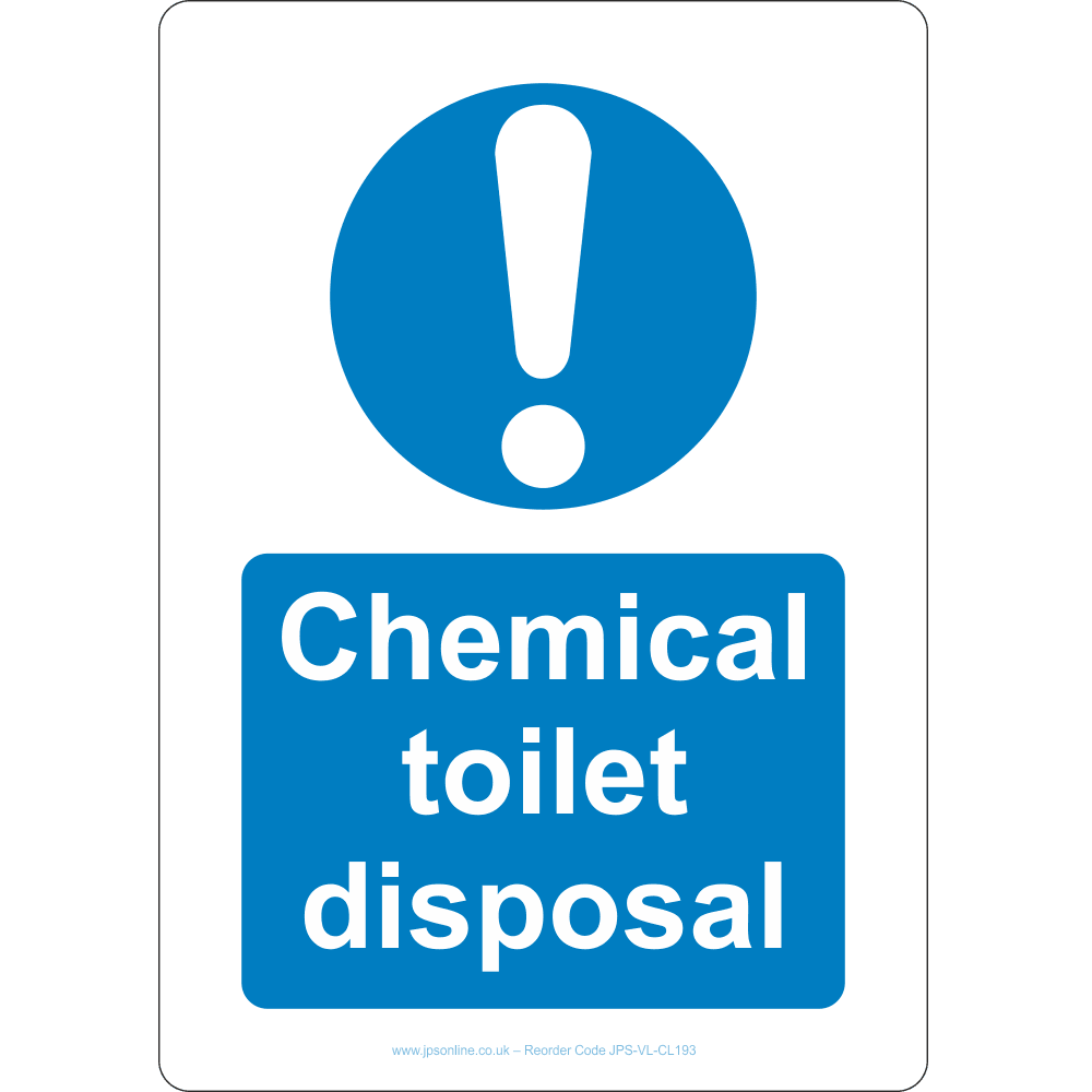 Chemical Toilet Disposal Sign – JPS Online Ltd
