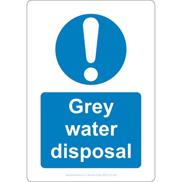 Grey Water Disposal Sign - JPS Online Ltd