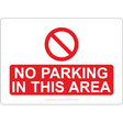 No Parking In This Area Sign - JPS Online Ltd