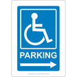 Disabled Parking Arrow Right Sign - JPS Online Ltd