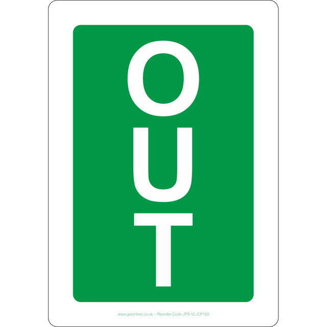 OUT Sign - JPS Online Ltd