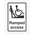 Ramped Access Sign - JPS Online Ltd