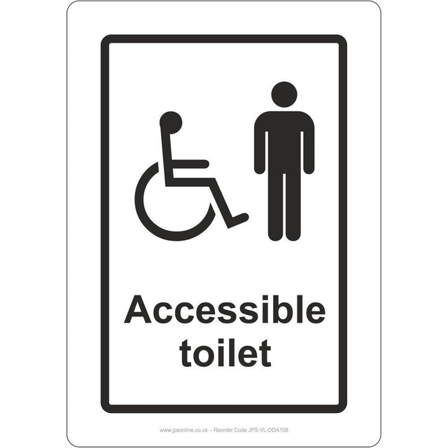 Accessible Toilet 2 Sign - JPS Online Ltd