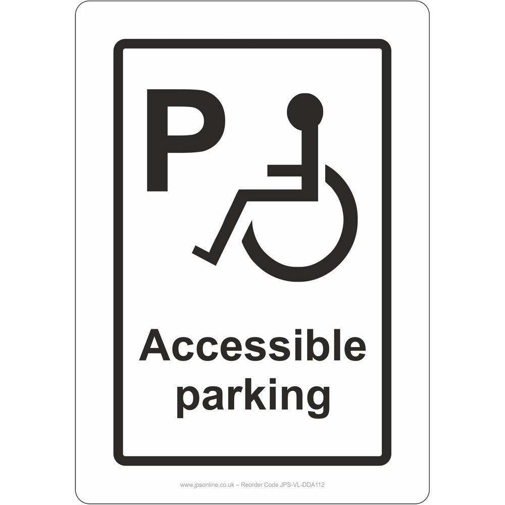 All Accessable Sign Accessible Parking Sign – JPS Online Ltd