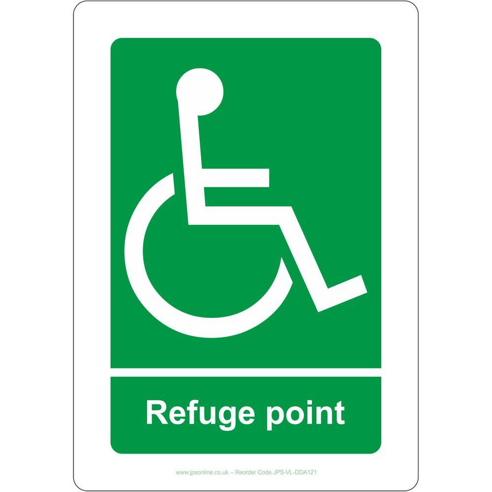 Viking segni sd962-a5p-p disabili rifugio evacuazione Sign, semirigida photo Luminescent plastica, 200 mm altezza x 150 mm larghezza Viking segni sd962-a5p-p disabili rifugio evacuazione Sign, semirigida photo Luminescent plastica, 200 mm altezza x 150 mm larghezza