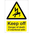 Keep Off Danger Of Death If Interfered With Sign - JPS Online Ltd