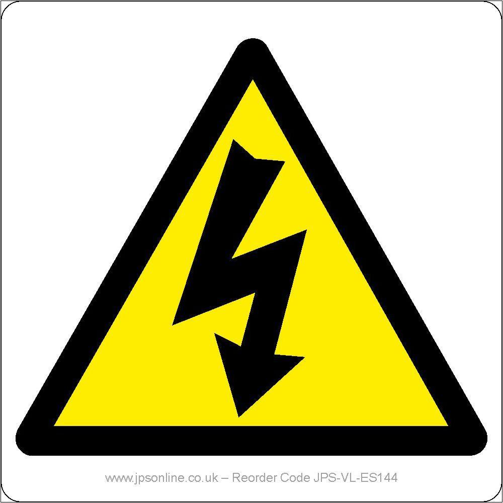 Electrical Risk Triangle Sign Electrical Warning Triangle – JPS Online Ltd