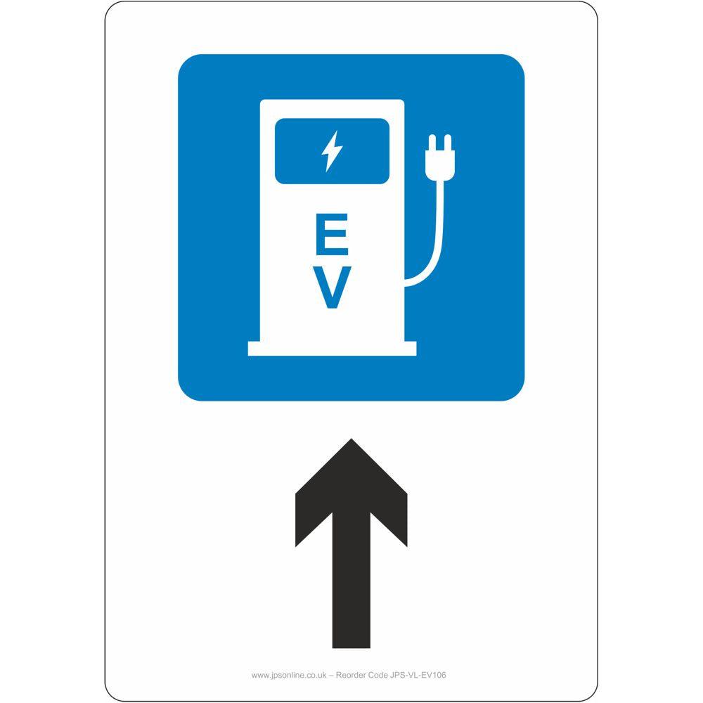 EV Straight Ahead Sign - JPS Online Ltd