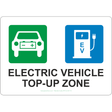 Electric Vehicle Top-Up Zone Sign - JPS Online Ltd