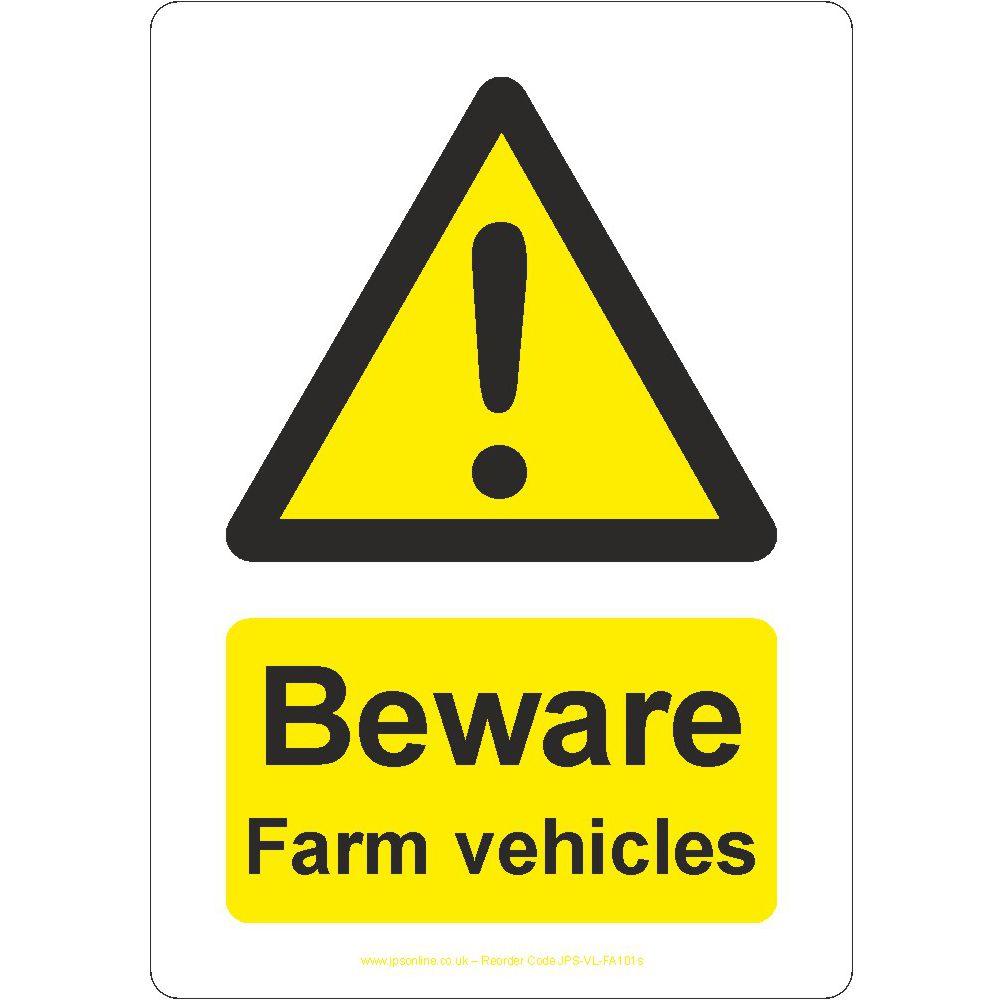 Beware Farm Vehicles Sign - JPS Online Ltd