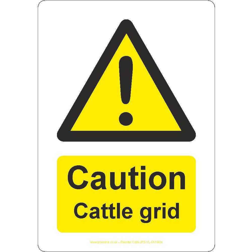 Caution Cattle Grid Sign - JPS Online Ltd