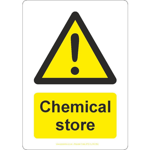 Chemical Store Sign - JPS Online Ltd