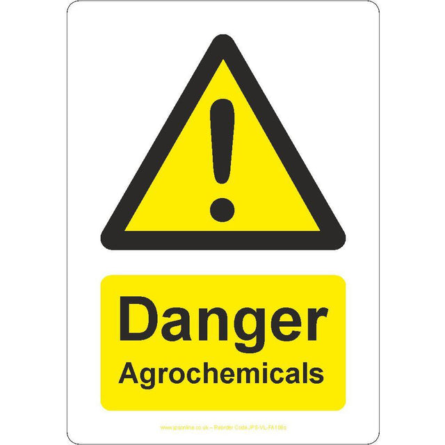 Danger Agrochemicals Sign - JPS Online Ltd