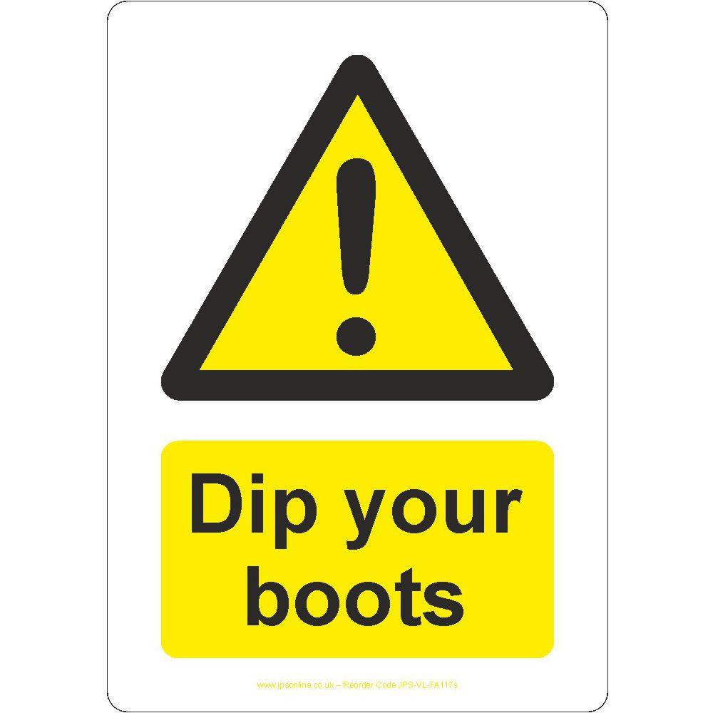 Dip Your Boots Sign - JPS Online Ltd