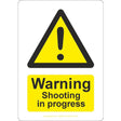 Warning Shooting In Progress Sign - JPS Online Ltd