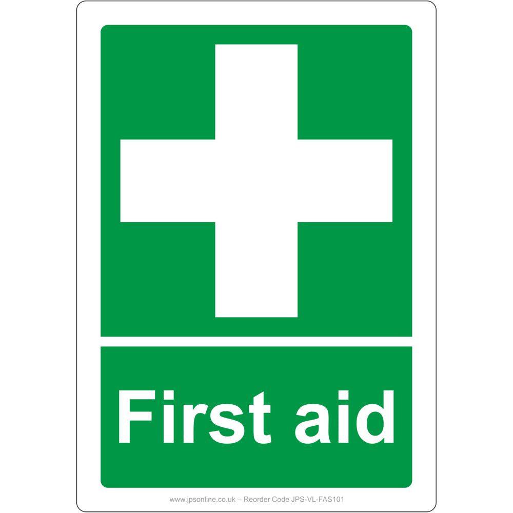 First Aid Sign Portrait - JPS Online Ltd