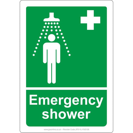 Emergency Shower Sign - JPS Online Ltd