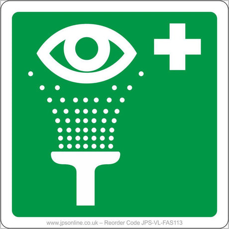 First Aid Emergency Eye Wash Sign - JPS Online Ltd