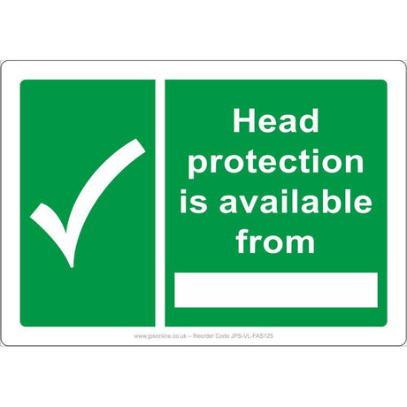 Head Protection Is Available From Sign - JPS Online Ltd
