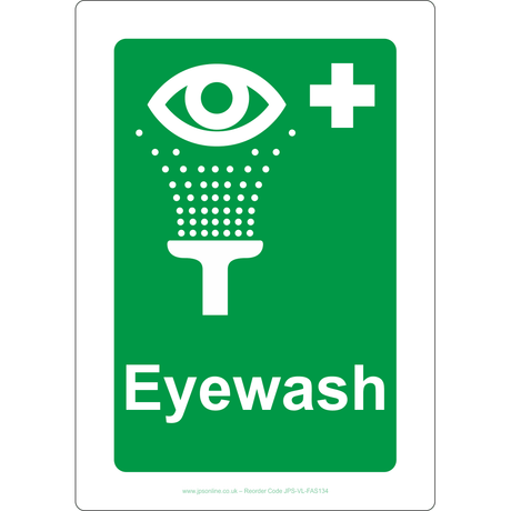Eyewash Sign - JPS Online Ltd