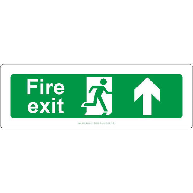 Fire Exit Arrow UP Sign - JPS Online Ltd