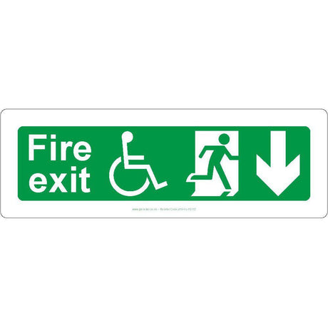 Fire Exit Arrow Left Sign - JPS Online Ltd