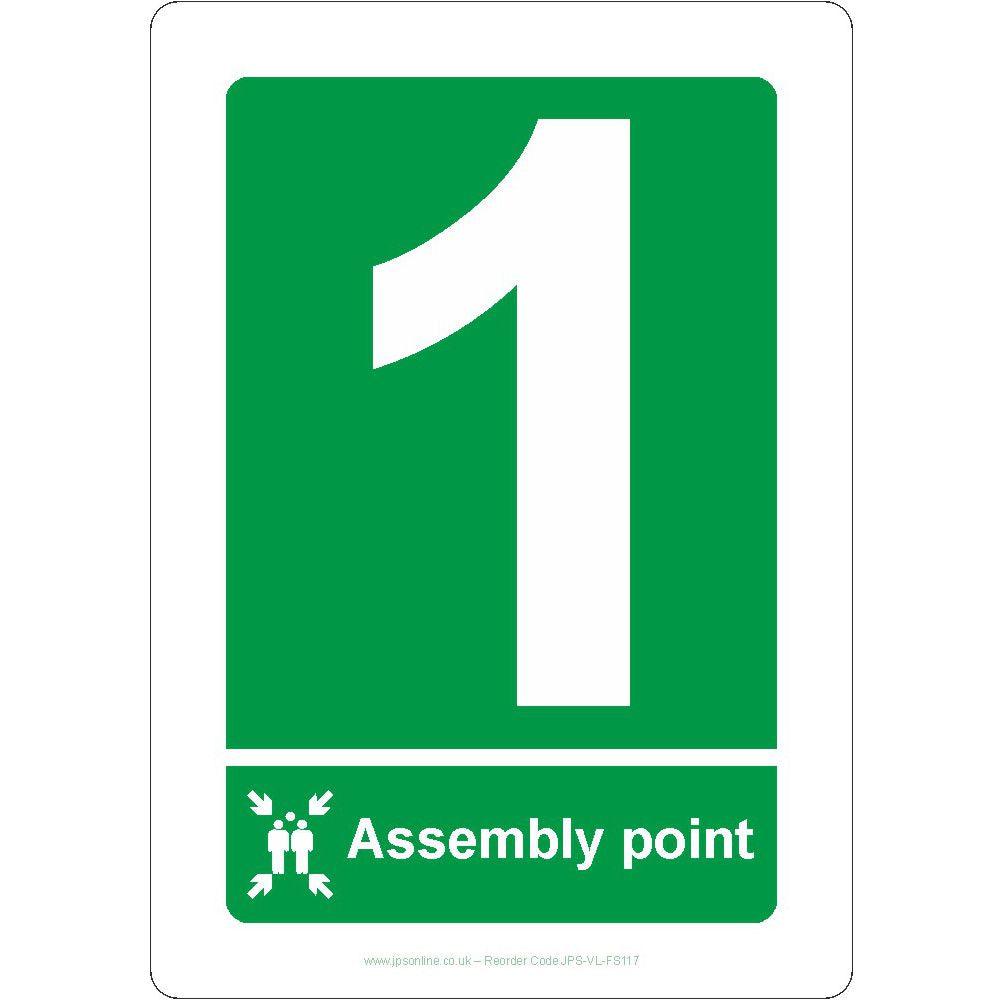 Assembly Point '1' Sign - JPS Online Ltd