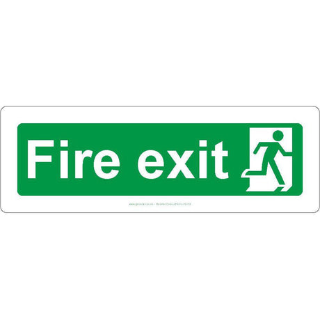 Fire Exit Graphic Right Sign - JPS Online Ltd