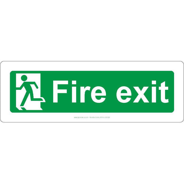 Fire Exit Graphic Left Sign - JPS Online Ltd