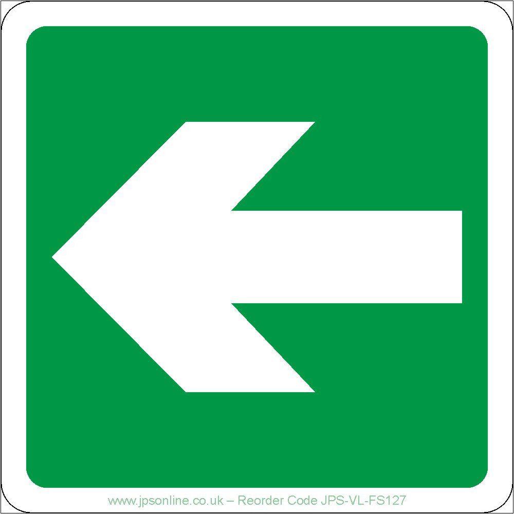 Fire Exit with Arrow Sign - JPS Online Ltd