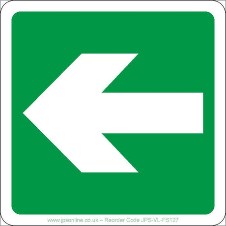 Fire Exit with Arrow Sign - JPS Online Ltd