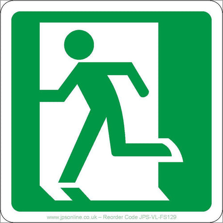 Fire Exit with Graphic Left Sign - JPS Online Ltd