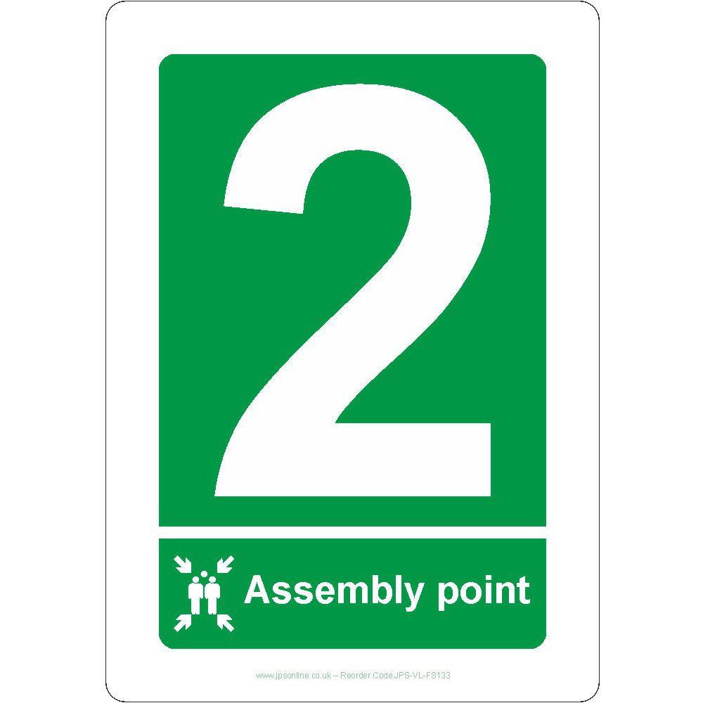 Assembly Point '2' Sign - JPS Online Ltd