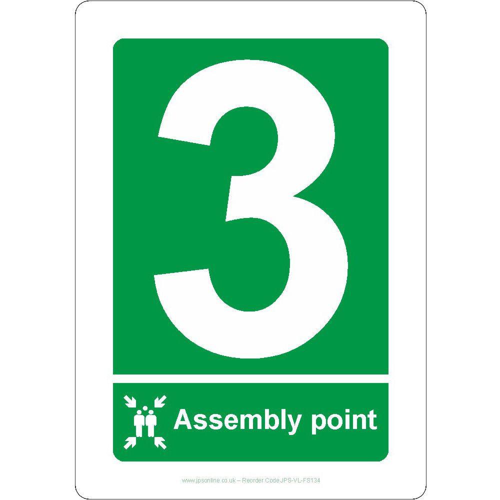 Assembly Point '3' Sign – JPS Online Ltd