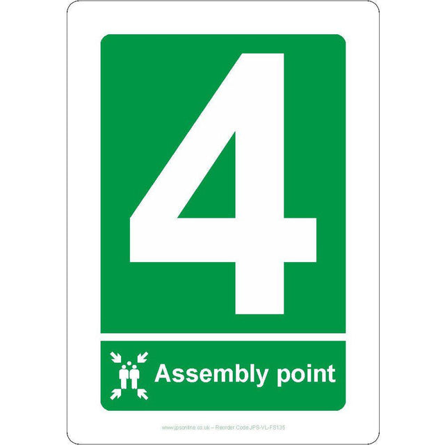 Assembly Point '4' Sign - JPS Online Ltd