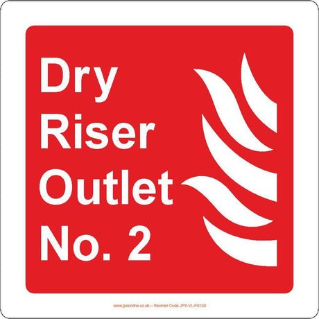 Dry Riser Outlet No. 2 Sign - JPS Online Ltd