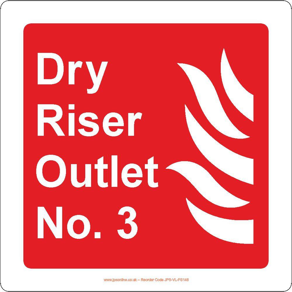 Dry Riser Outlet No. 3 Sign – JPS Online Ltd