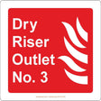 Dry Riser Outlet No. 3 Sign - JPS Online Ltd