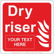 Dry Riser (Your Text Here) Sign - JPS Online Ltd