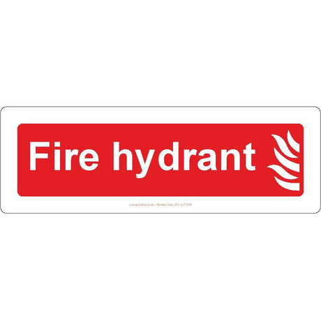 Fire Hydrant Sign - JPS Online Ltd