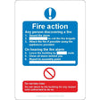 Fire Action Sign - JPS Online Ltd