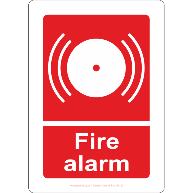 Fire Alarm Sign - JPS Online Ltd